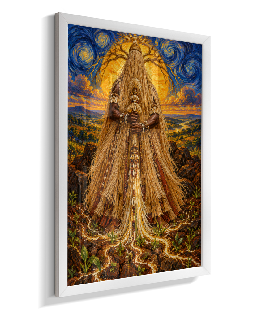 Quadro de Obaluaê O Rei Da Terra