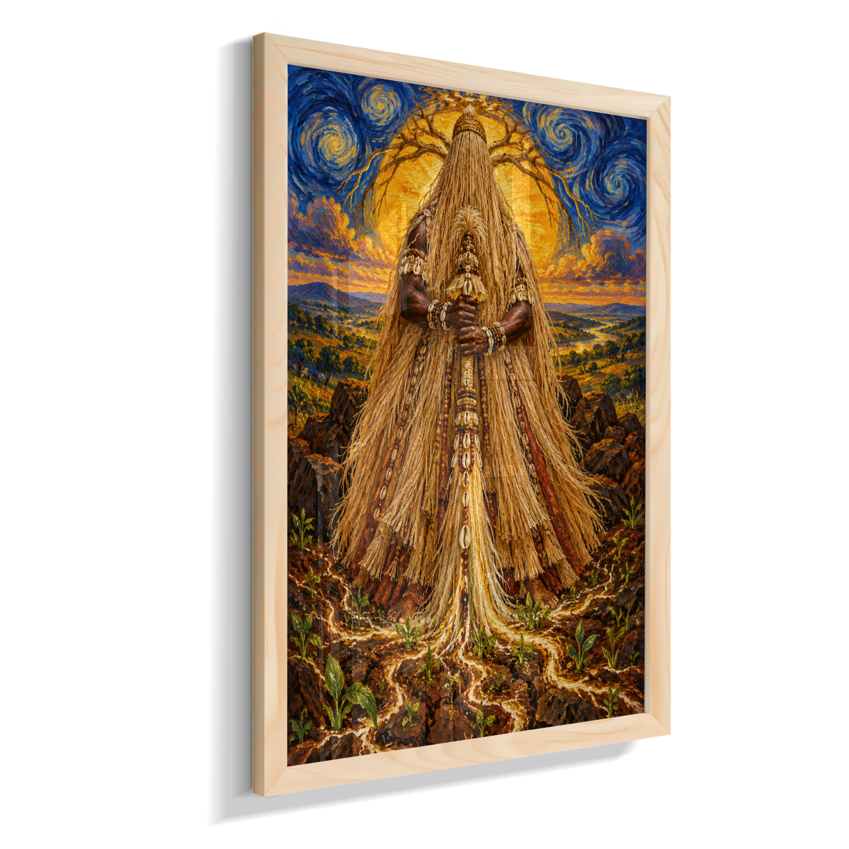 Quadro de Obaluaê O Rei Da Terra