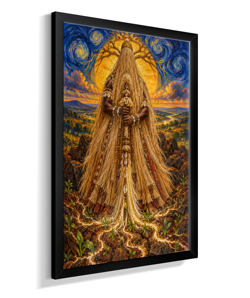 Quadro de Obaluaê O Rei Da Terra