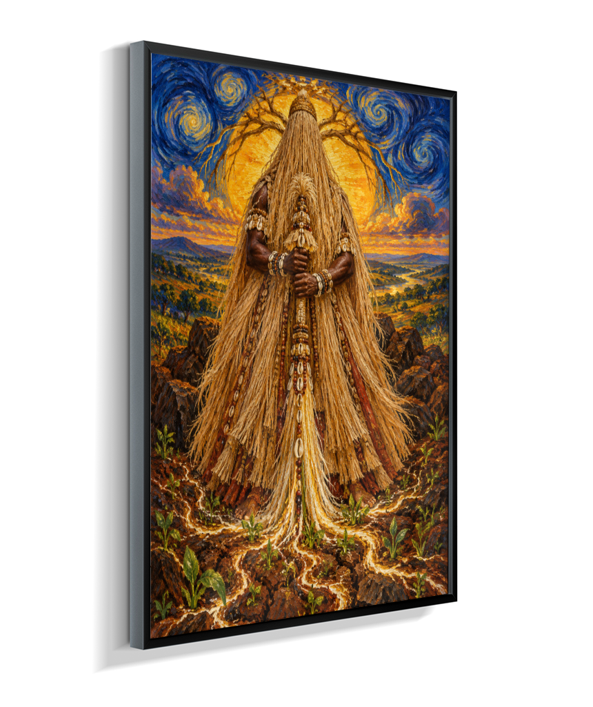 Quadro de Obaluaê O Rei Da Terra