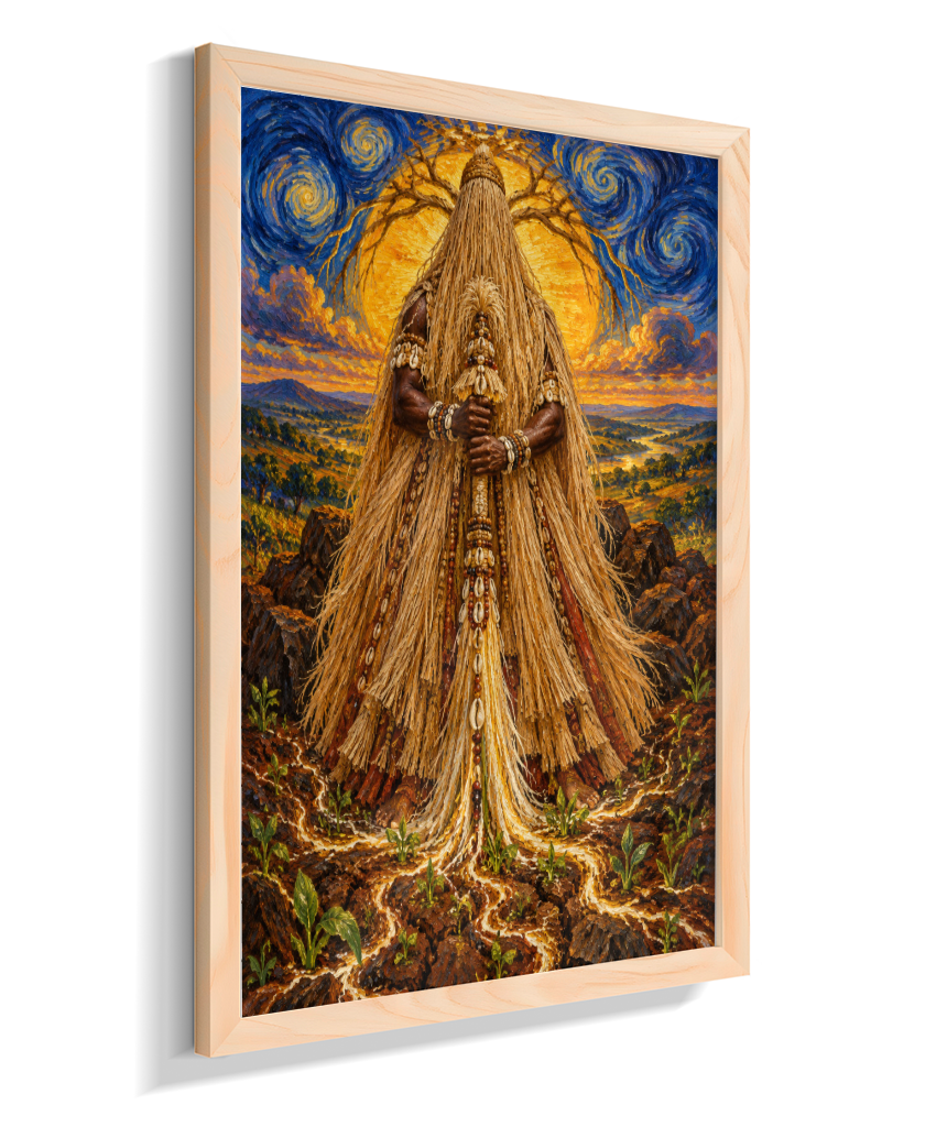 Quadro de Obaluaê O Rei Da Terra