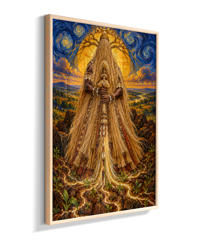 Quadro de Obaluaê O Rei Da Terra