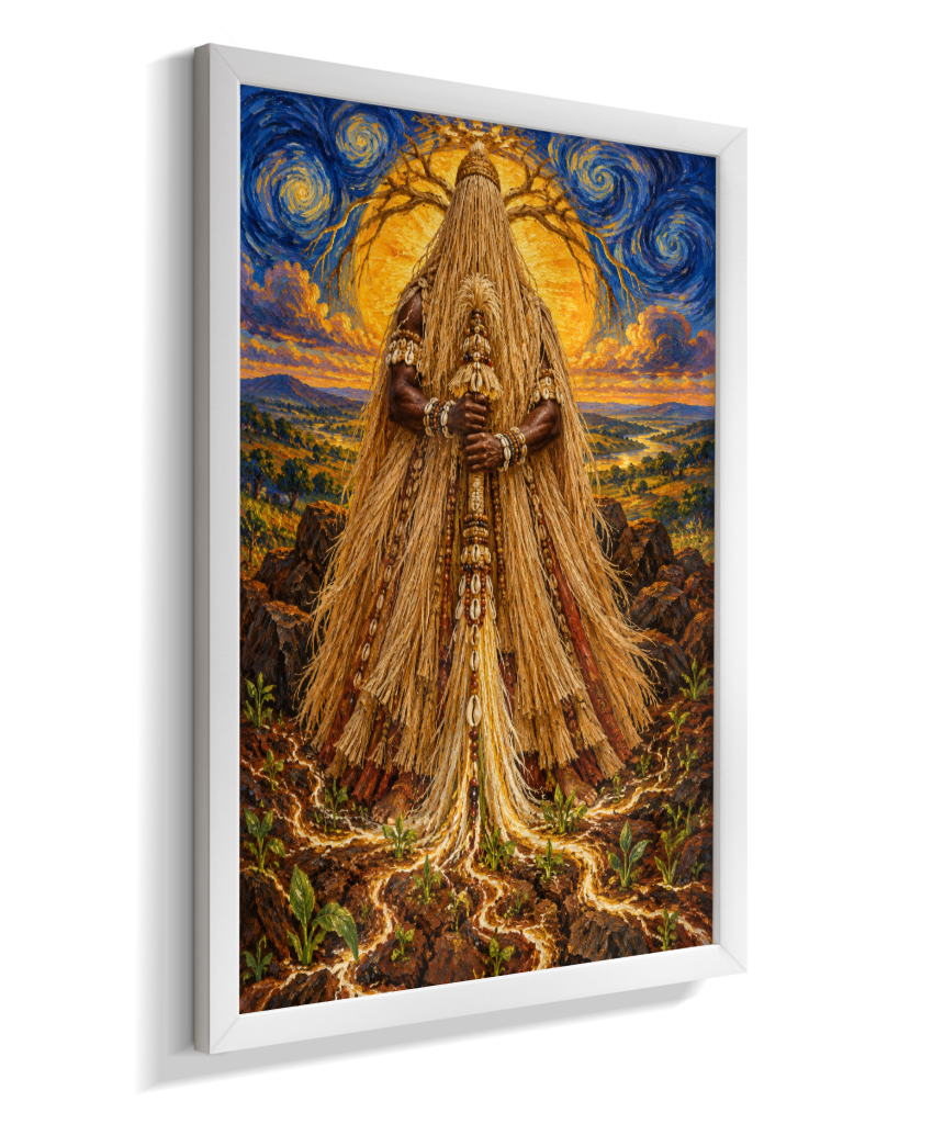 Quadro de Obaluaê O Rei Da Terra