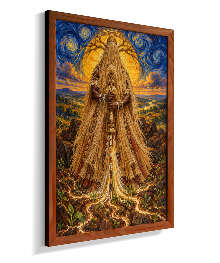 Quadro de Obaluaê O Rei Da Terra