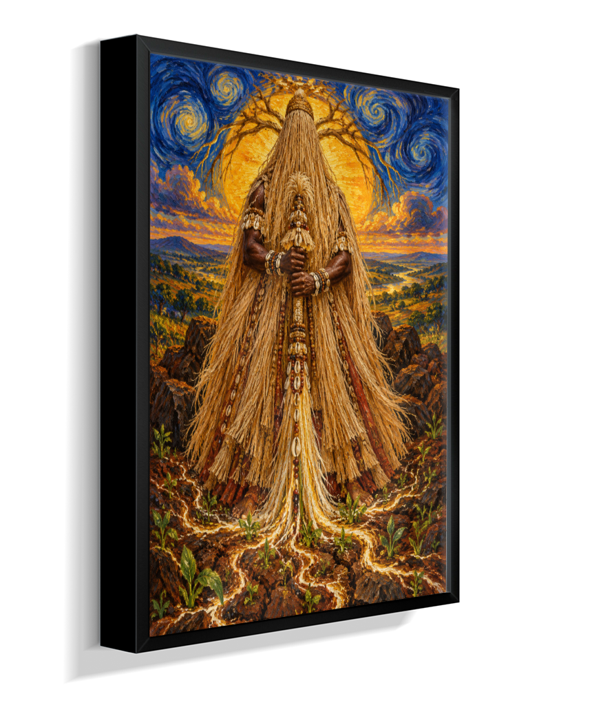 Quadro de Obaluaê O Rei Da Terra