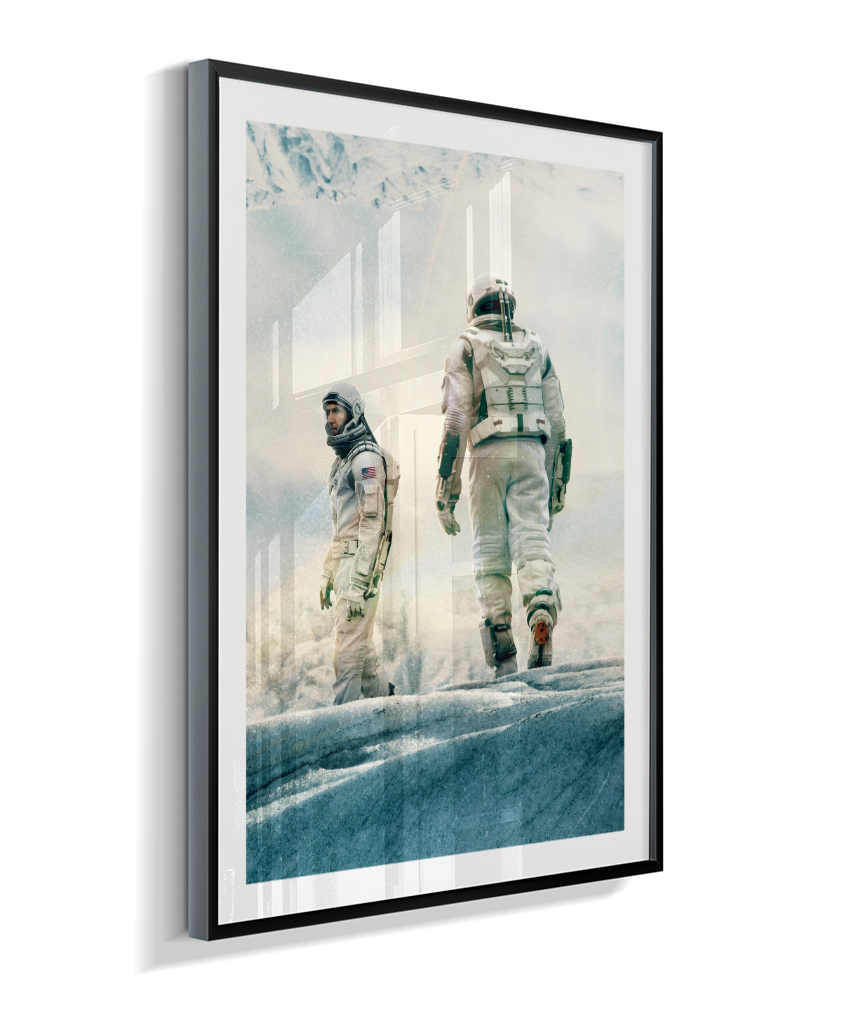 Quadro Decorativo Interstellar Astronauts Ice Planet