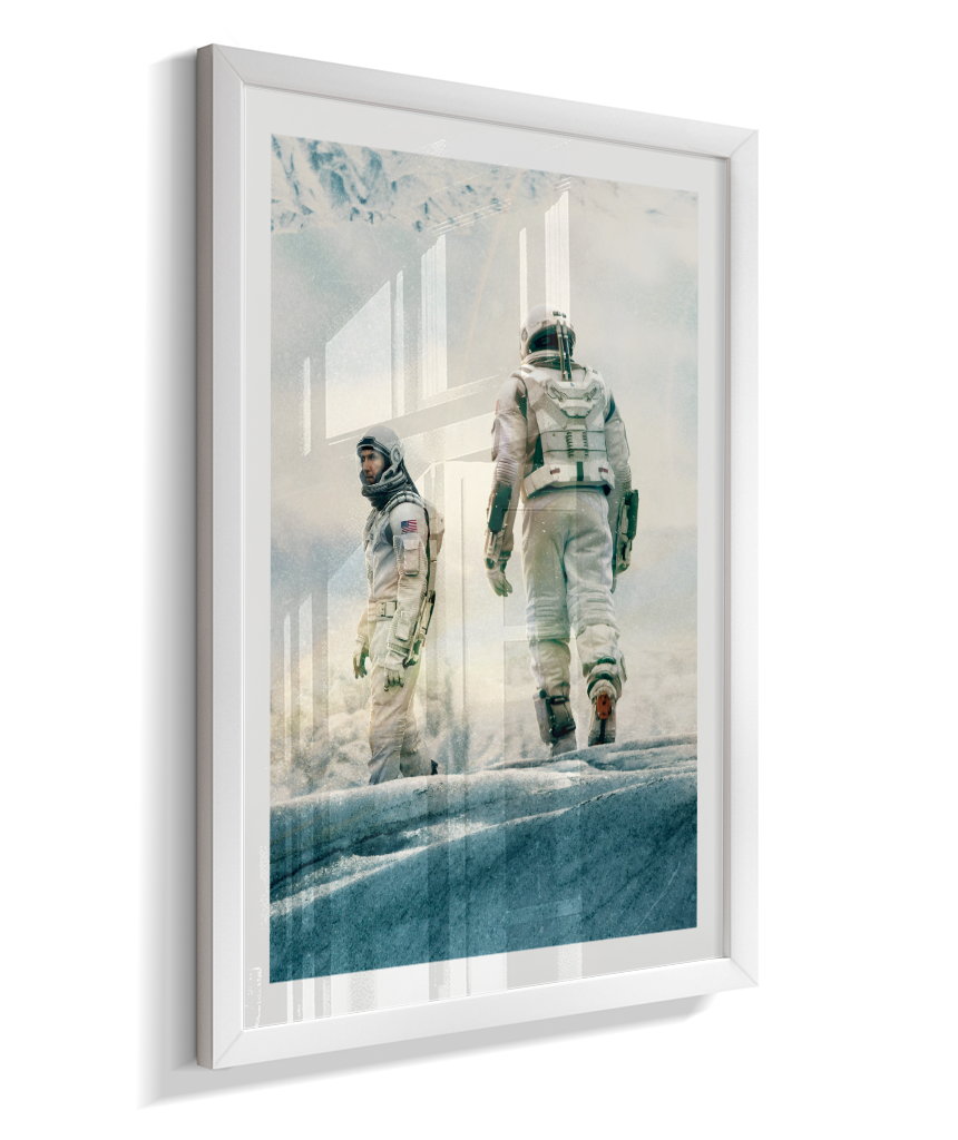 Quadro Decorativo Interstellar Astronauts Ice Planet