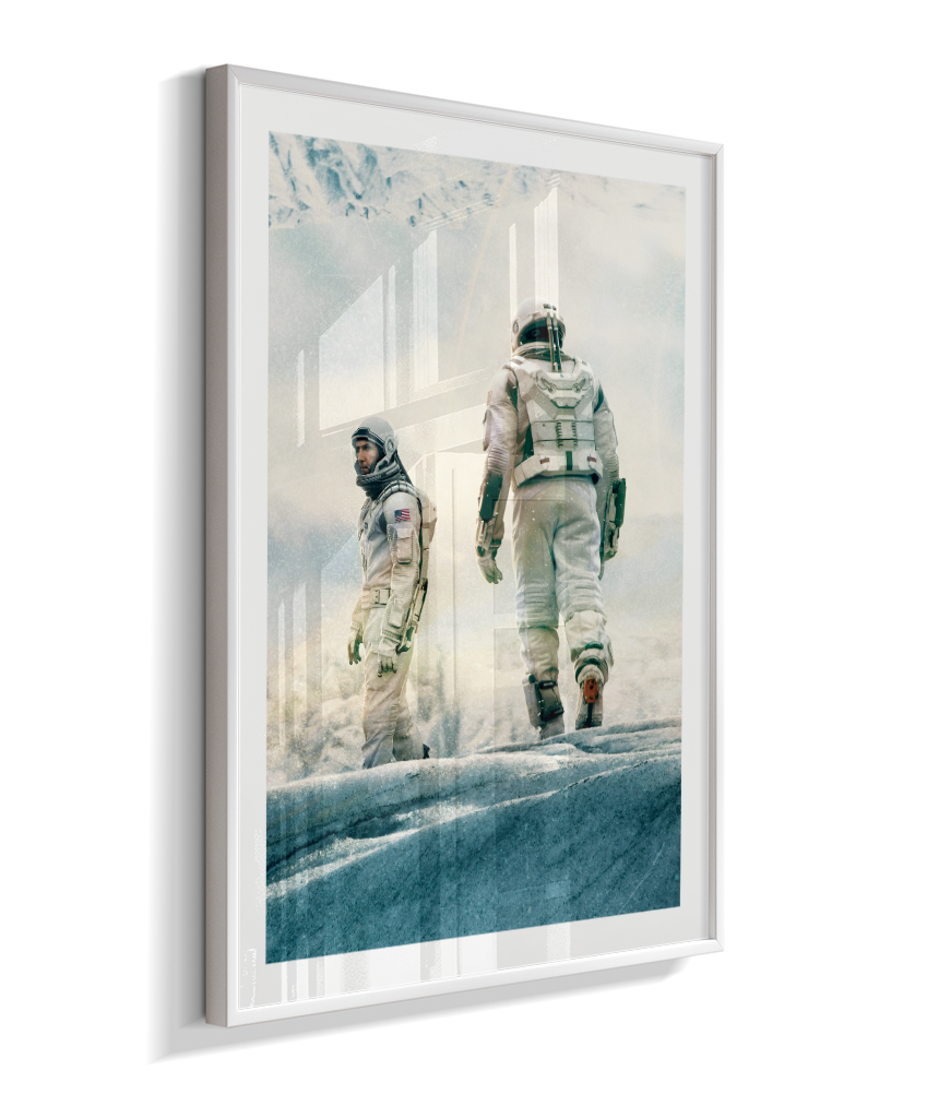 Quadro Decorativo Interstellar Astronauts Ice Planet
