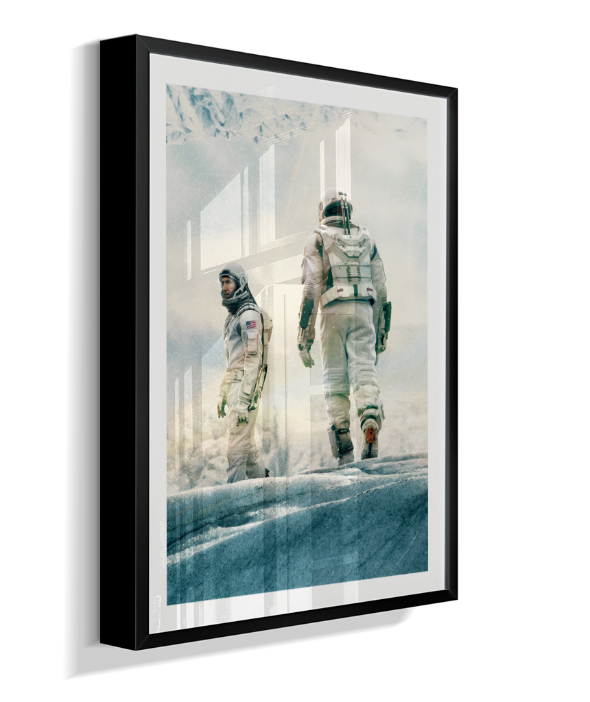Quadro Decorativo Interstellar Astronauts Ice Planet