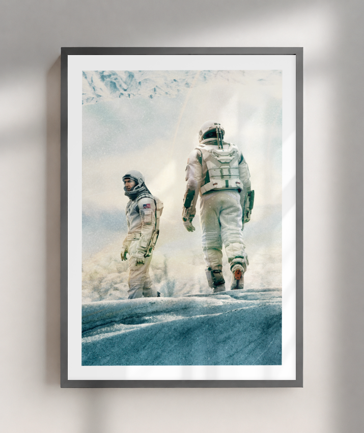 Quadro Decorativo Interstellar Astronauts Ice Planet