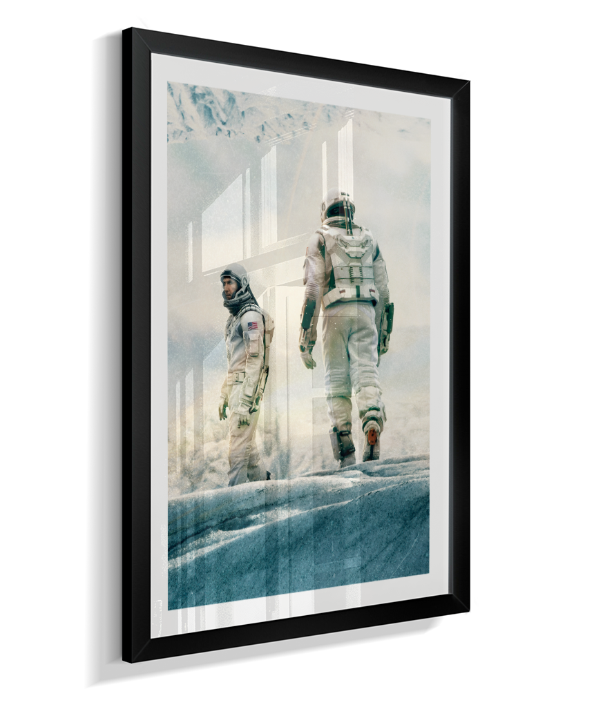 Quadro Decorativo Interstellar Astronauts Ice Planet