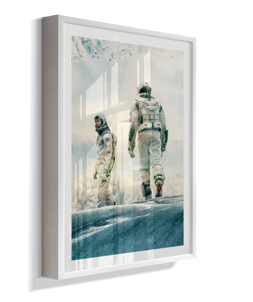 Quadro Decorativo Interstellar Astronauts Ice Planet