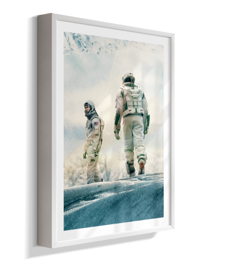 Quadro Decorativo Interstellar Astronauts Ice Planet