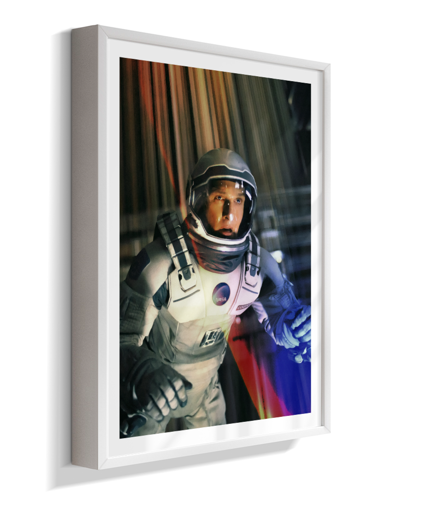 Quadro Decorativo Interstellar Astronauta Cooper Filme