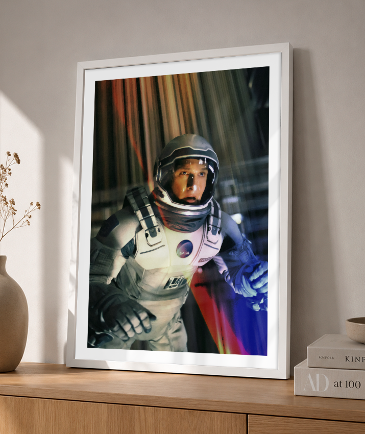 Quadro Decorativo Interstellar Astronauta Cooper Filme