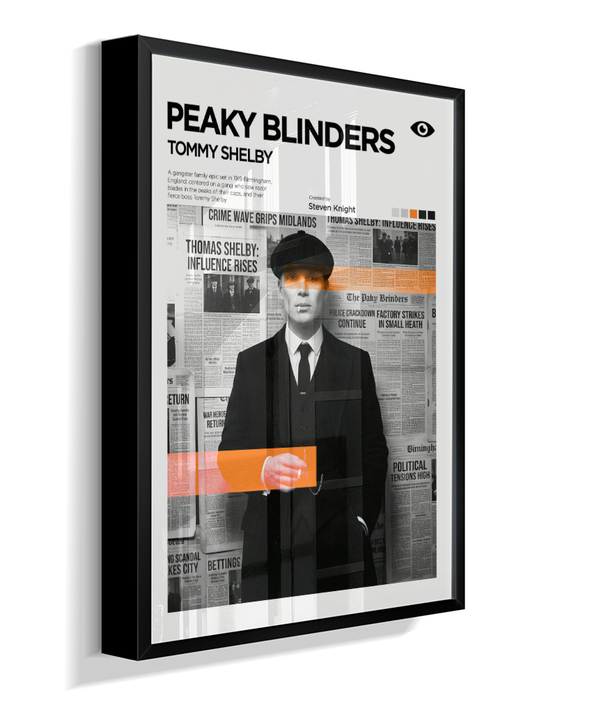 Quadro Decorativo Peaky Blinders Tommy Shelby - Poster Minimalista