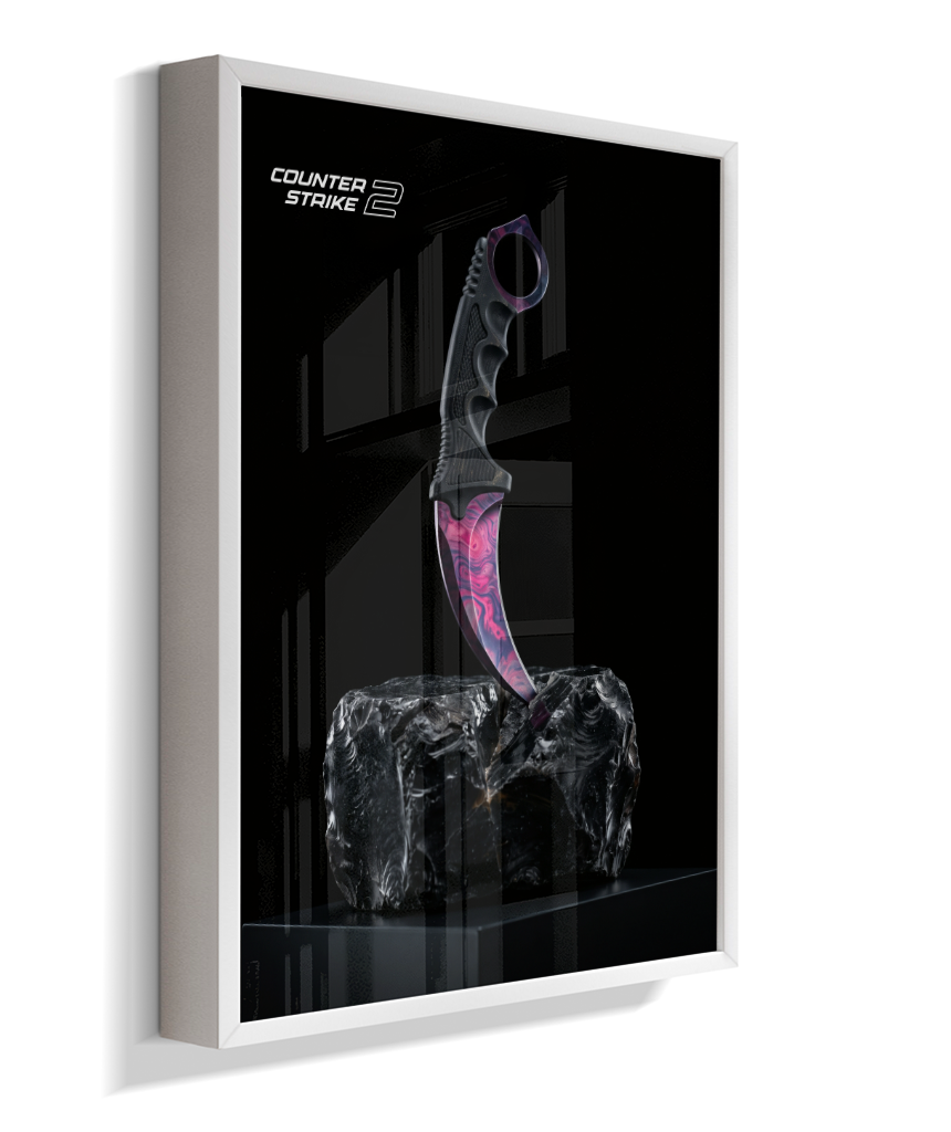 Quadro Decorativo CS2 Karambit Doppler Dark Art