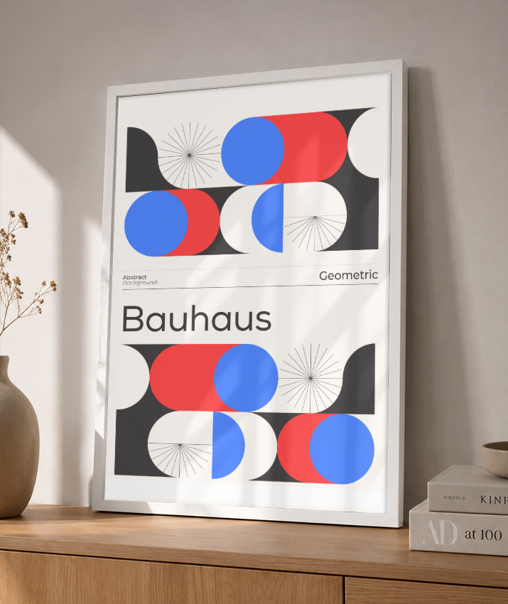 Quadro Decorativo Bauhaus Composition – Dual Symmetry