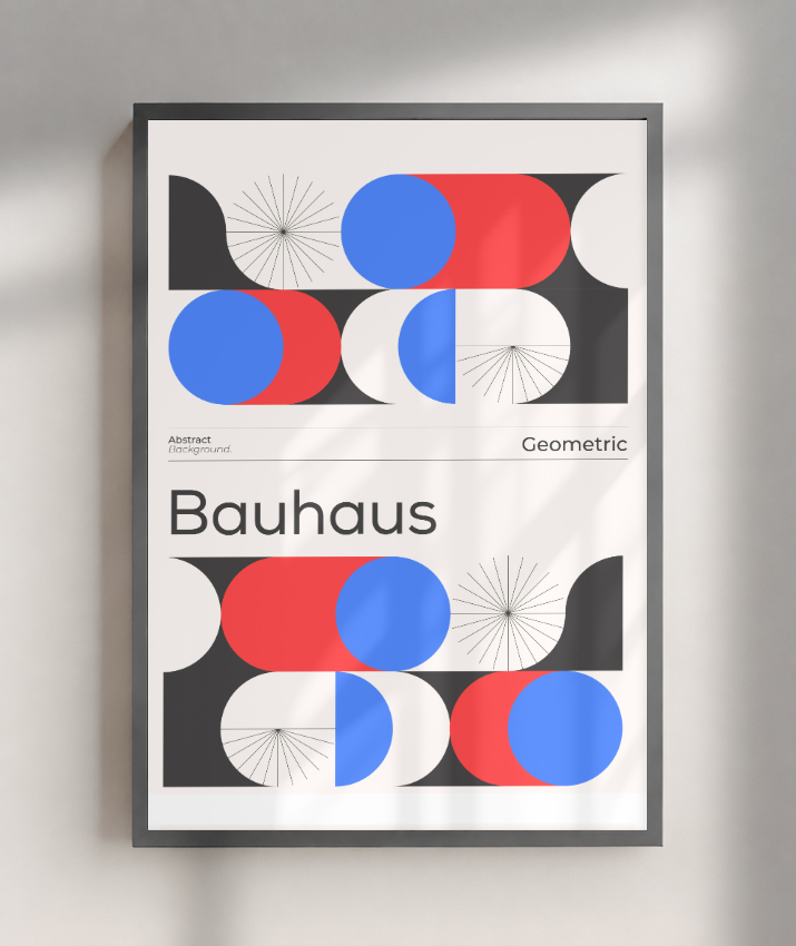 Quadro Decorativo Bauhaus Composition – Dual Symmetry
