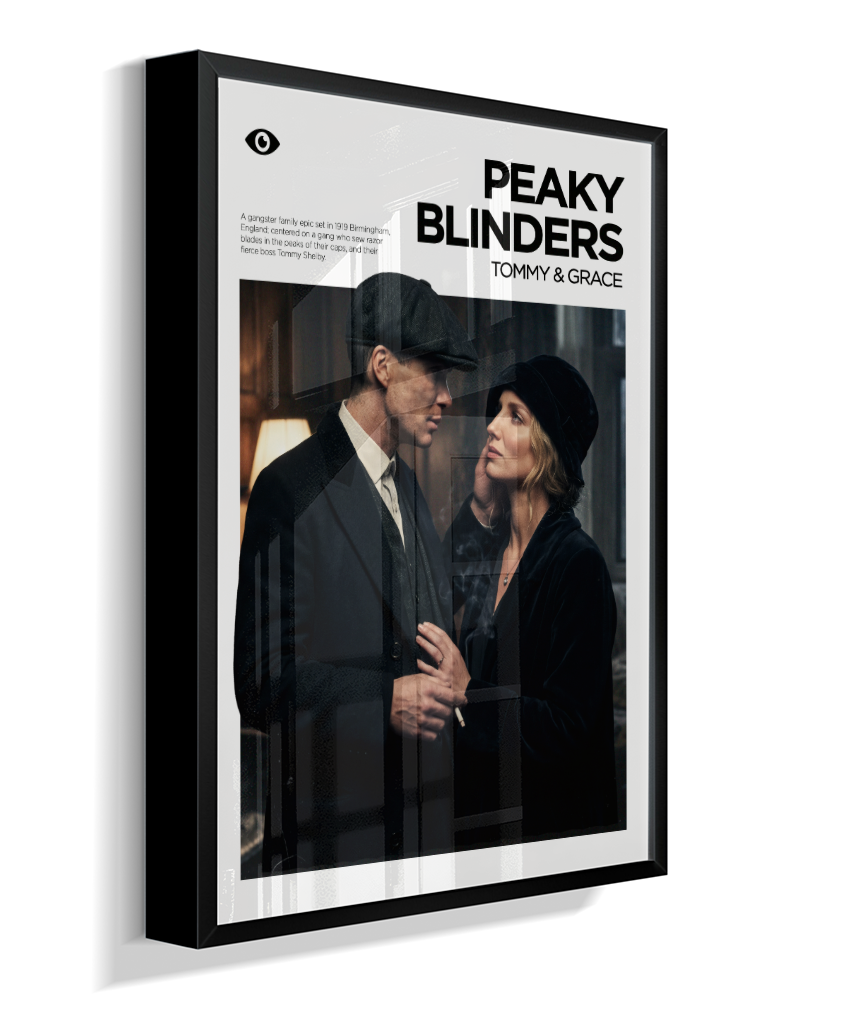 Quadro Decorativo Peaky Blinders Tommy e Grace Casal Poster