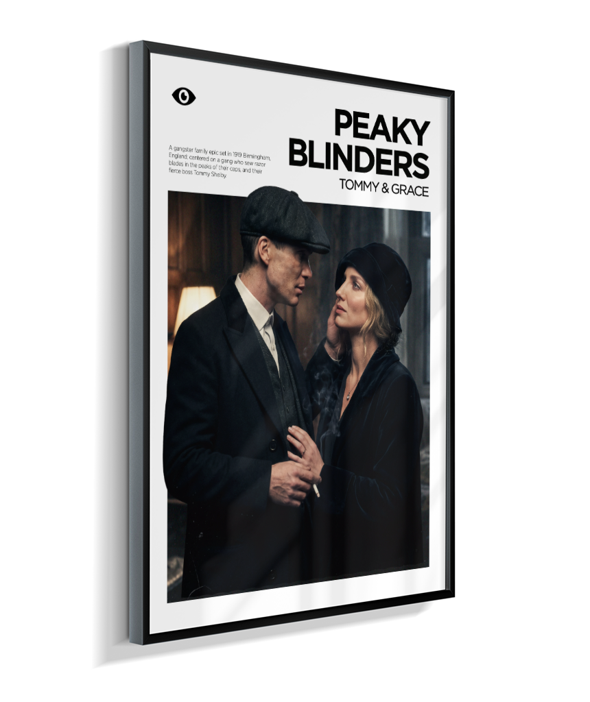 Quadro Decorativo Peaky Blinders Tommy e Grace Casal Poster