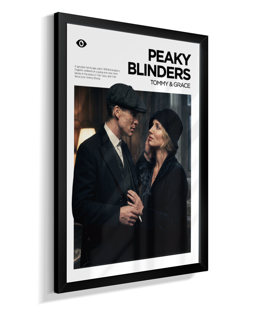 Quadro Decorativo Peaky Blinders Tommy e Grace Casal Poster
