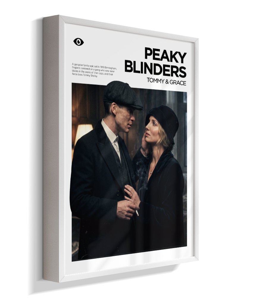 Quadro Decorativo Peaky Blinders Tommy e Grace Casal Poster