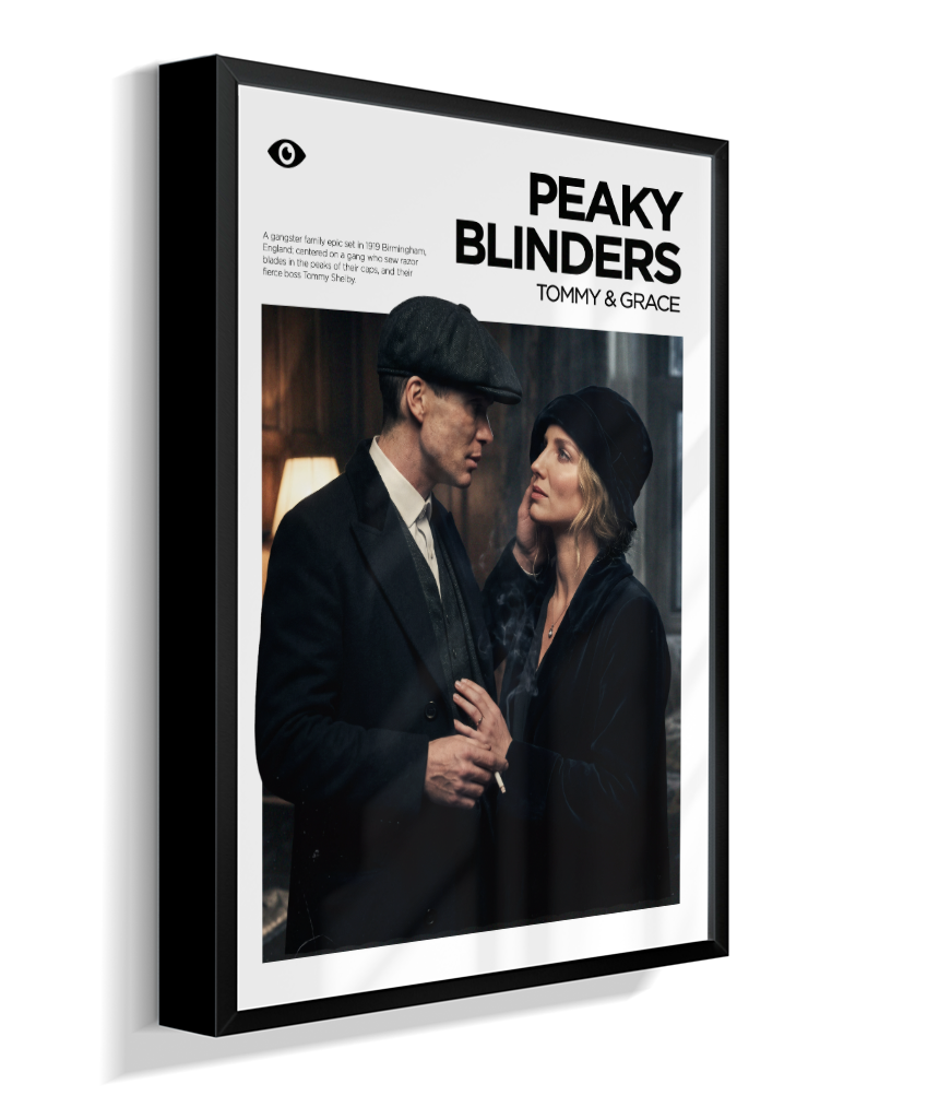 Quadro Decorativo Peaky Blinders Tommy e Grace Casal Poster