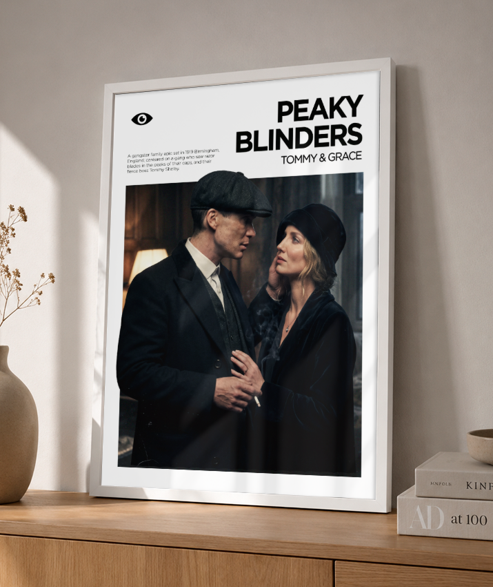 Quadro Decorativo Peaky Blinders Tommy e Grace Casal Poster