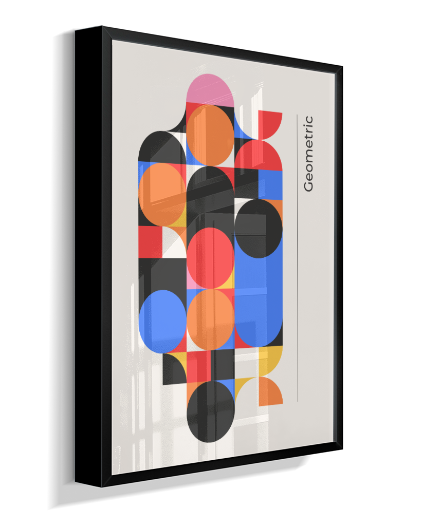 Quadro Decorativo Bauhaus Geometric Color Block