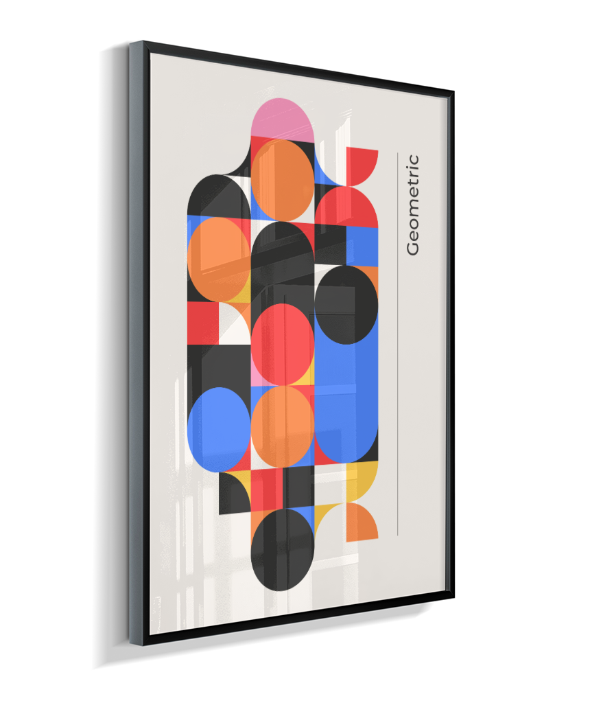 Quadro Decorativo Bauhaus Geometric Color Block