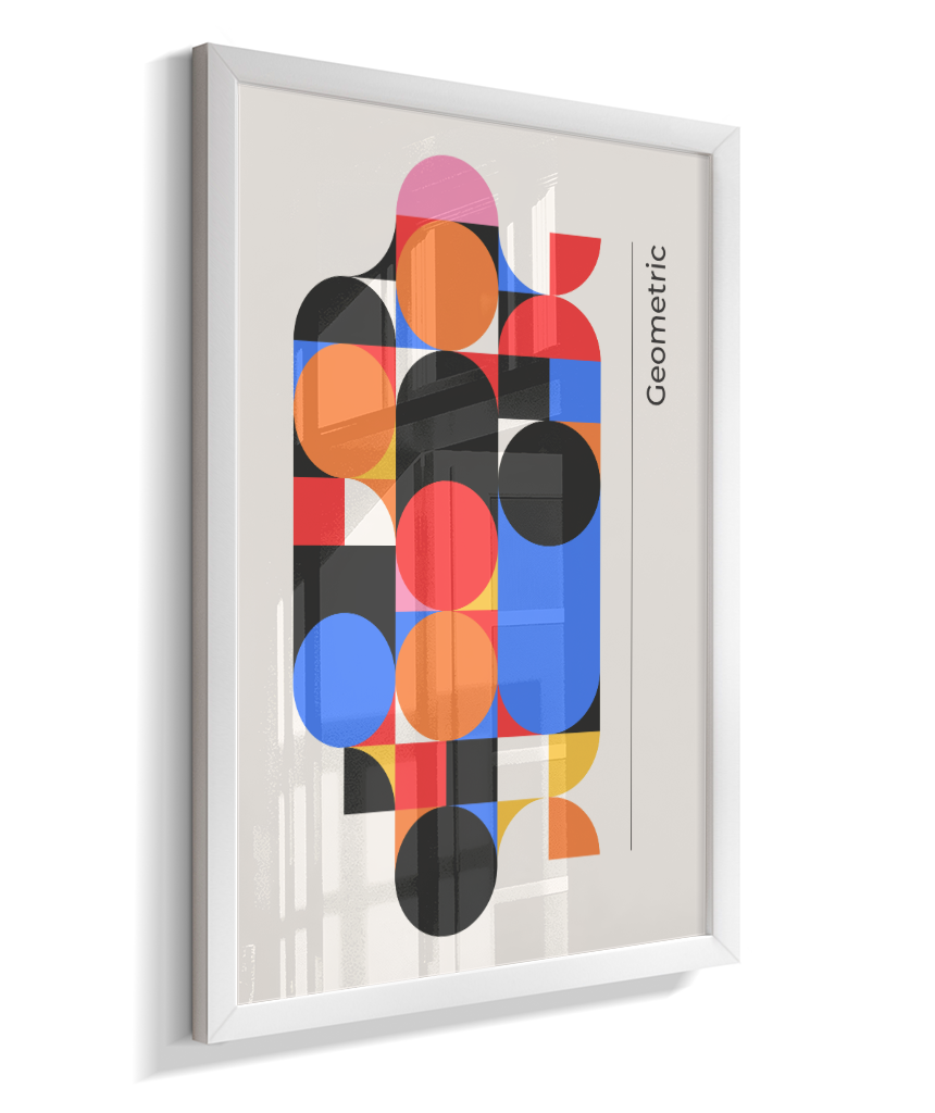 Quadro Decorativo Bauhaus Geometric Color Block