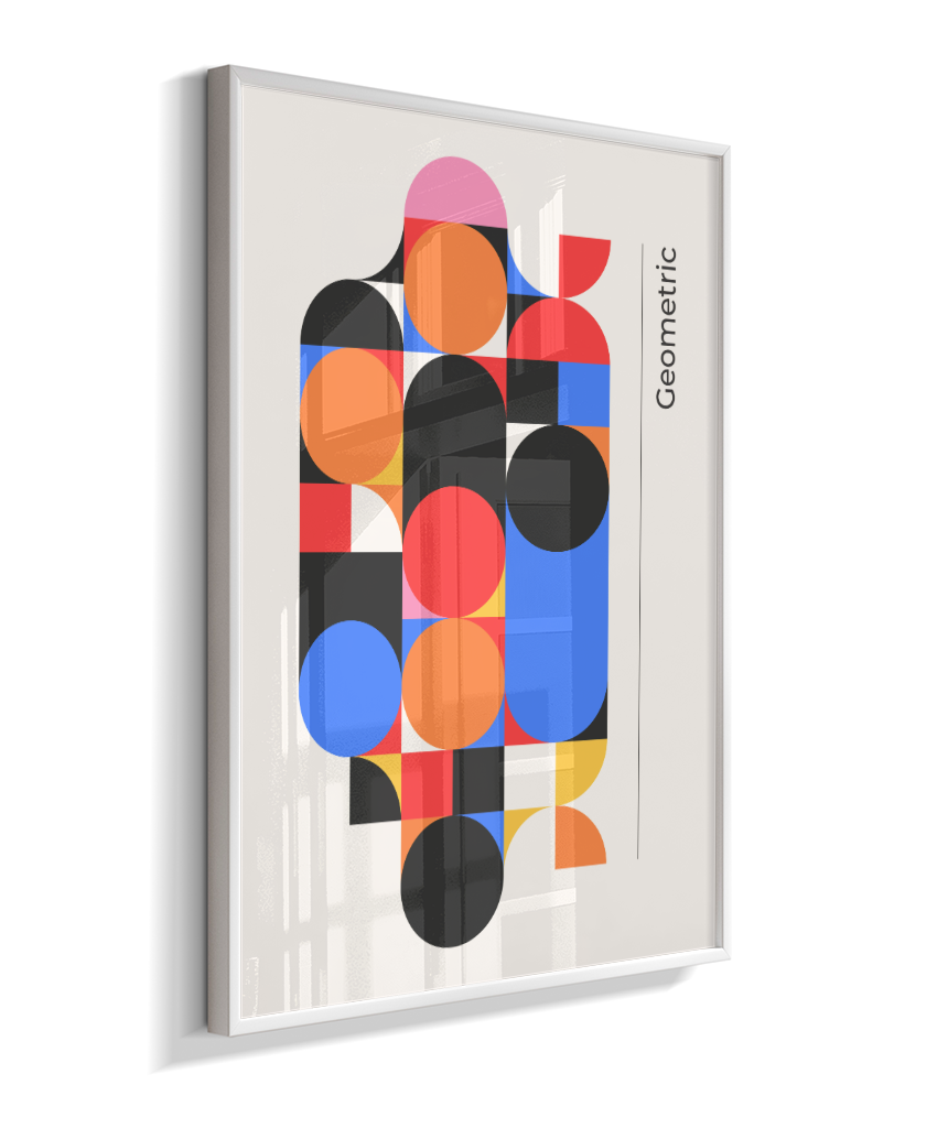 Quadro Decorativo Bauhaus Geometric Color Block