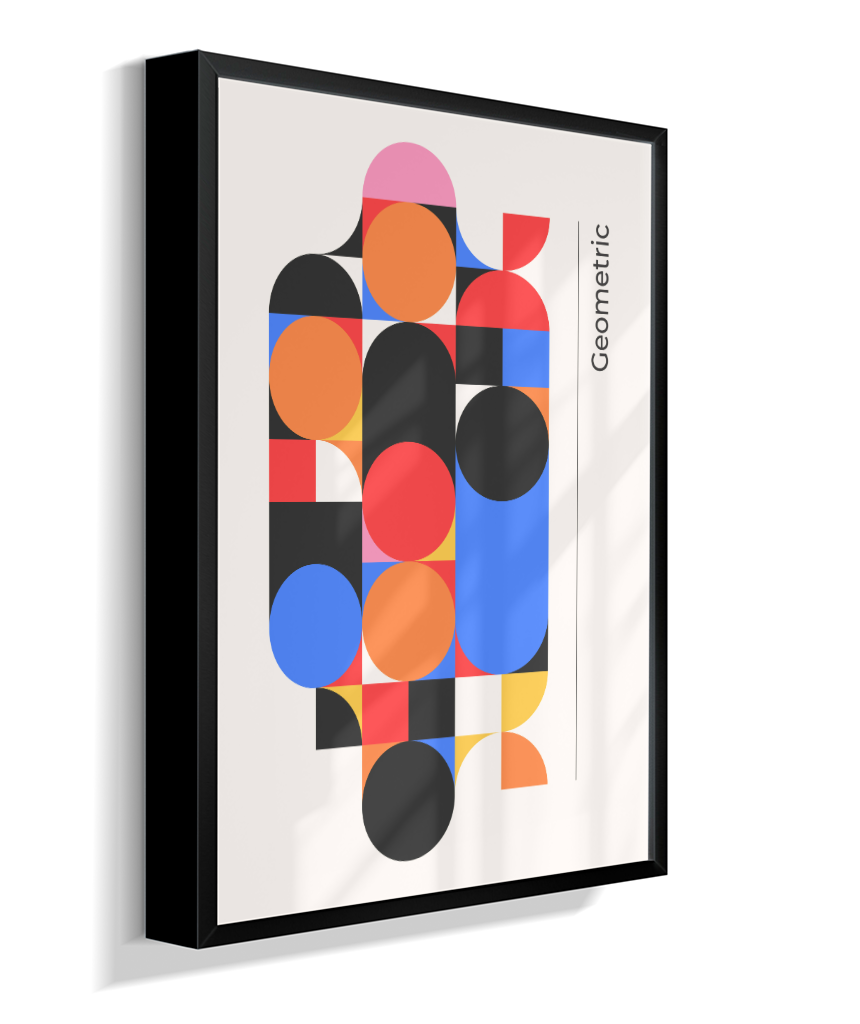 Quadro Decorativo Bauhaus Geometric Color Block