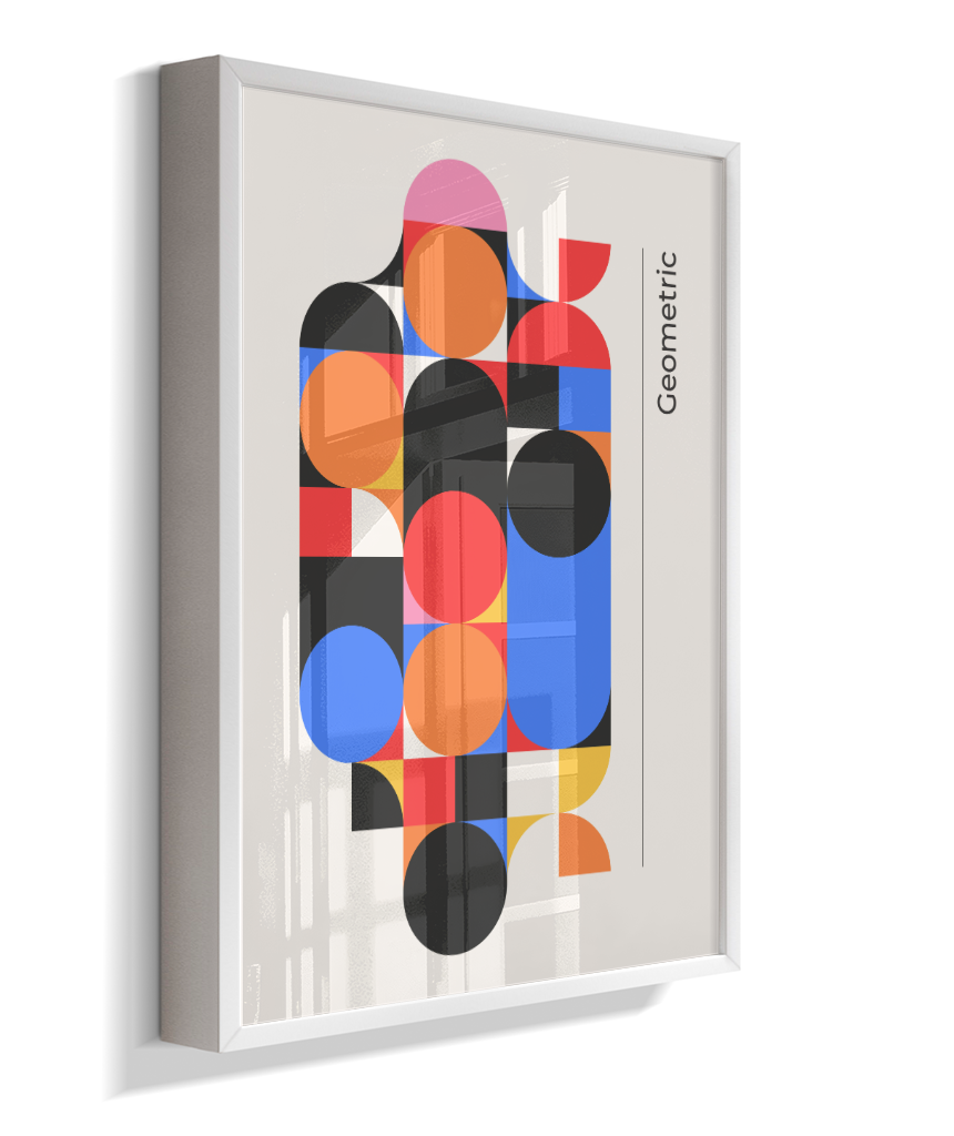 Quadro Decorativo Bauhaus Geometric Color Block
