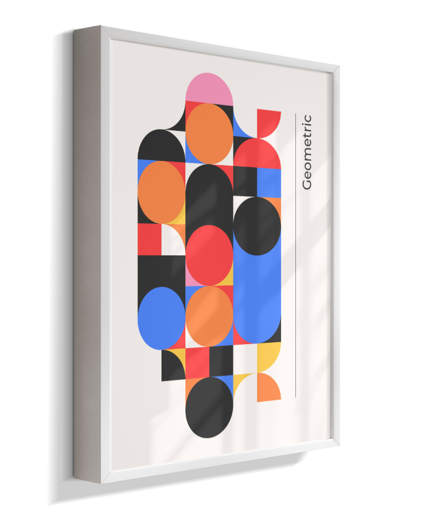 Quadro Decorativo Bauhaus Geometric Color Block