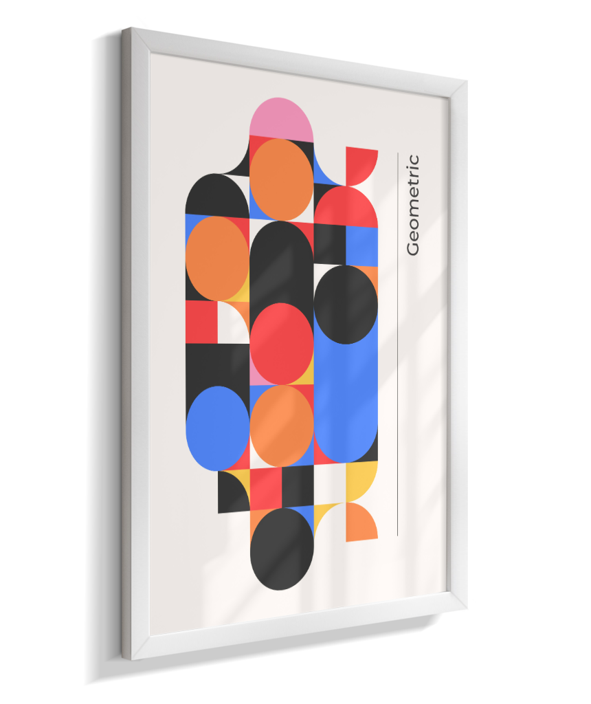 Quadro Decorativo Bauhaus Geometric Color Block