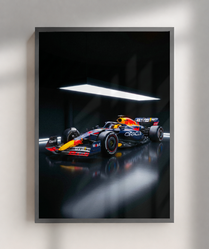 Quadro Decorativo Red Bull Racing F1 Studio Dark Edition
