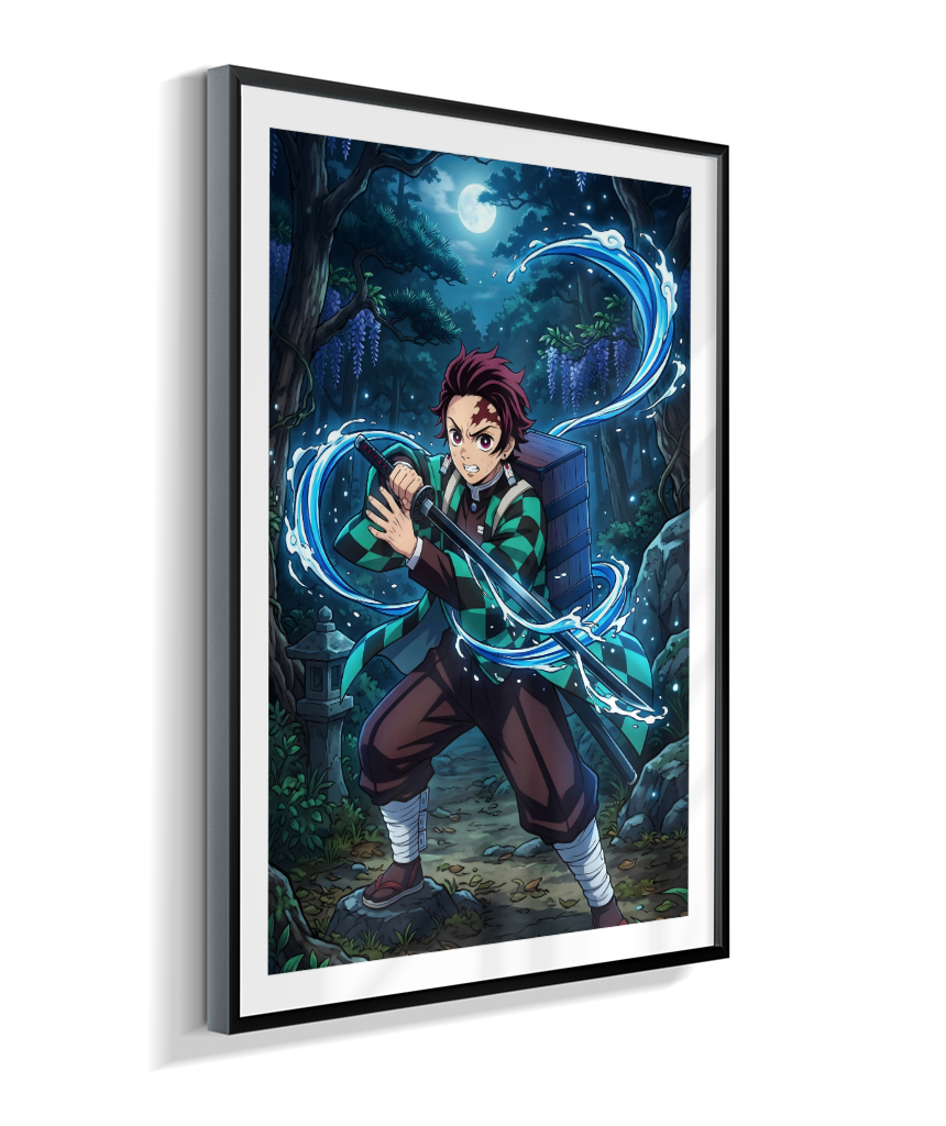 Quadro Decorativo Demon Slayer Tanjiro Kamado - Poster Anime