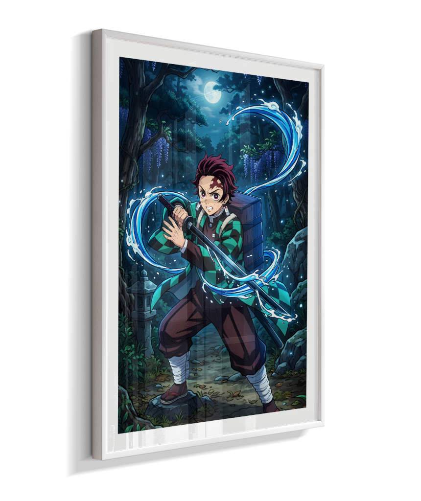 Quadro Decorativo Demon Slayer Tanjiro Kamado - Poster Anime