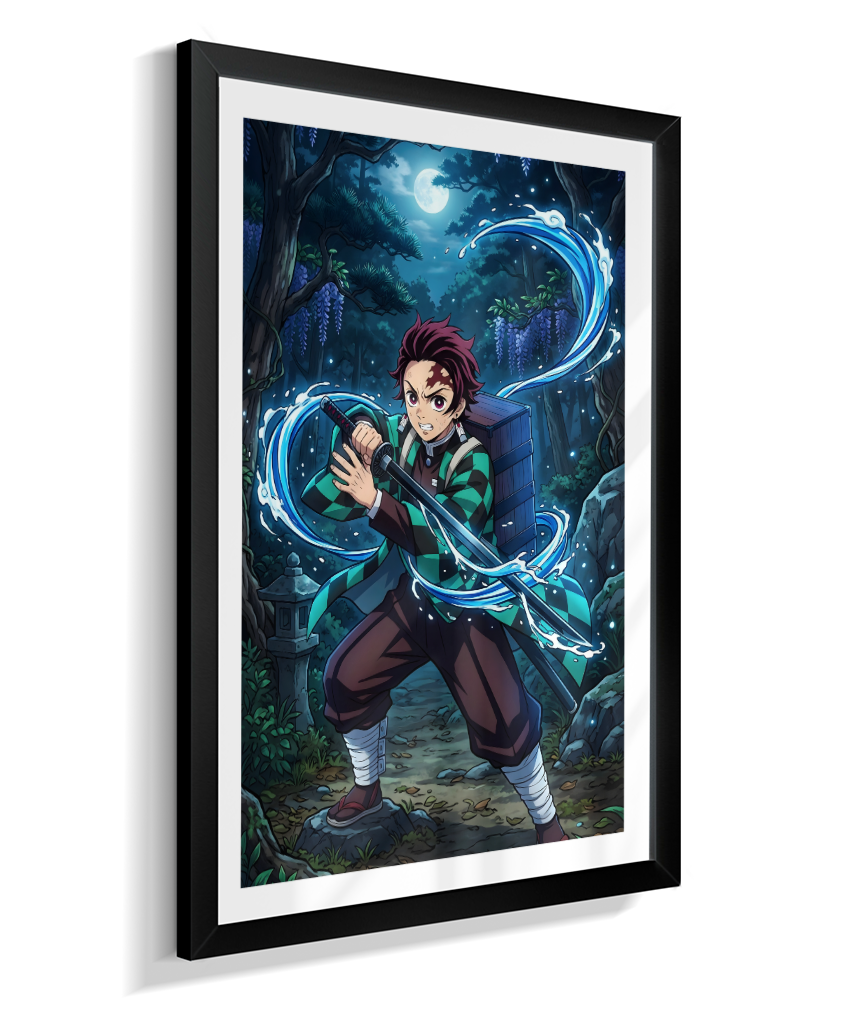Quadro Decorativo Demon Slayer Tanjiro Kamado - Poster Anime