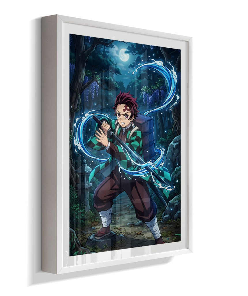 Quadro Decorativo Demon Slayer Tanjiro Kamado - Poster Anime