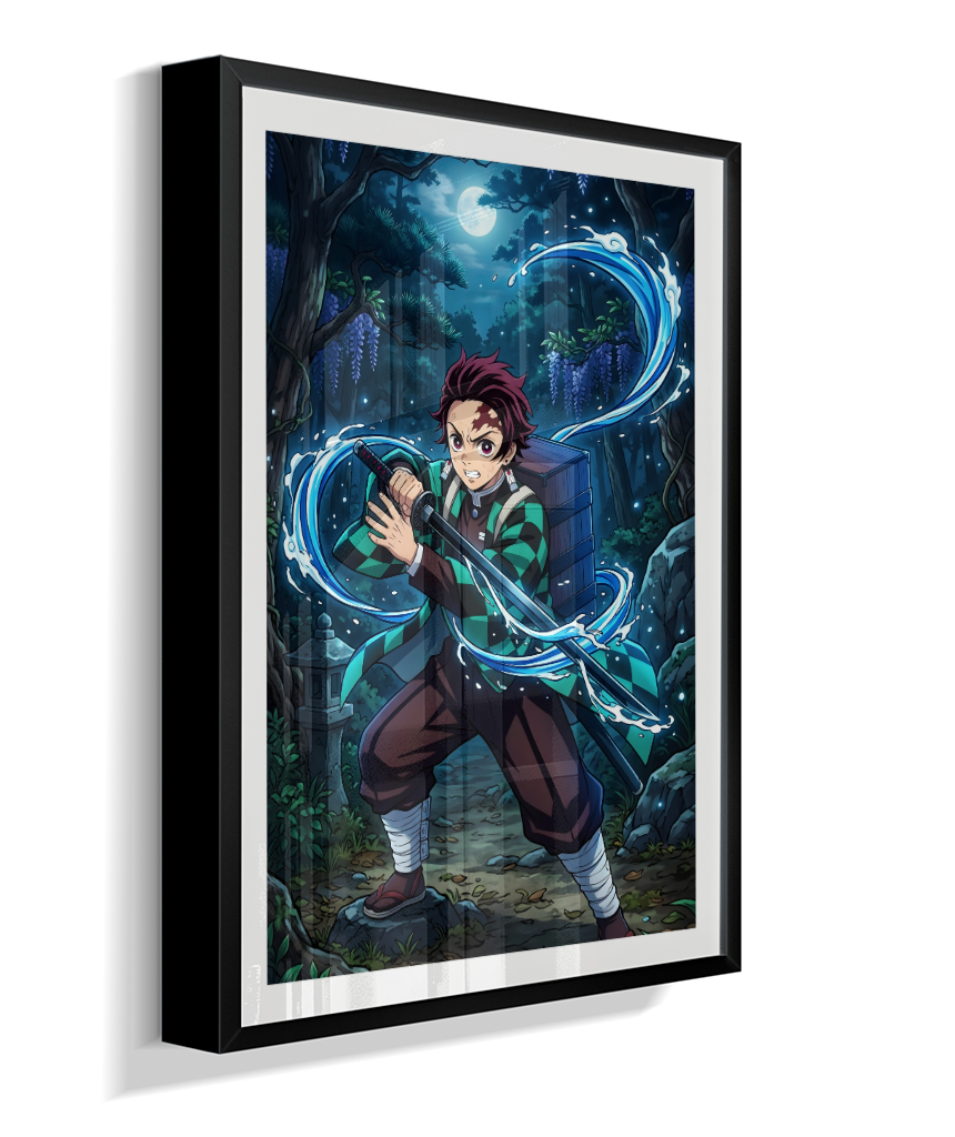 Quadro Decorativo Demon Slayer Tanjiro Kamado - Poster Anime