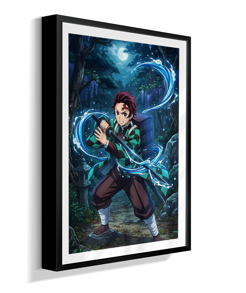 Quadro Decorativo Demon Slayer Tanjiro Kamado - Poster Anime