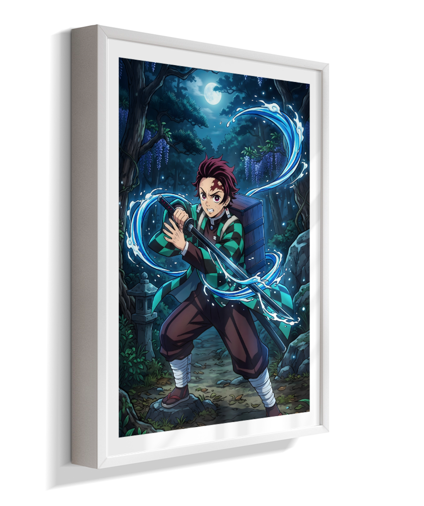 Quadro Decorativo Demon Slayer Tanjiro Kamado - Poster Anime