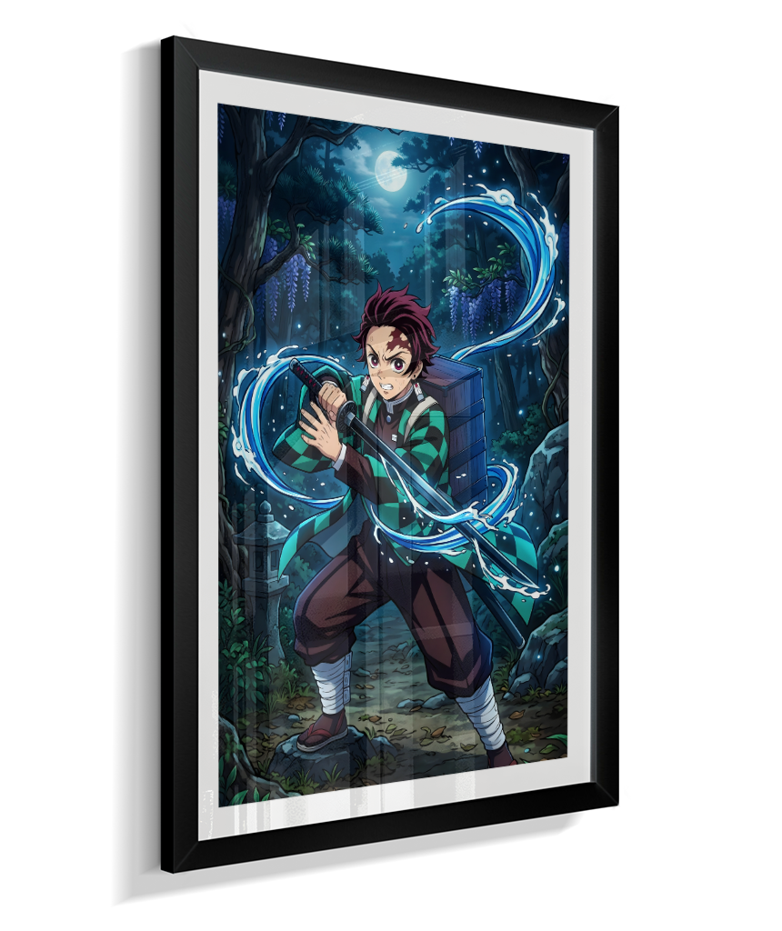 Quadro Decorativo Demon Slayer Tanjiro Kamado - Poster Anime