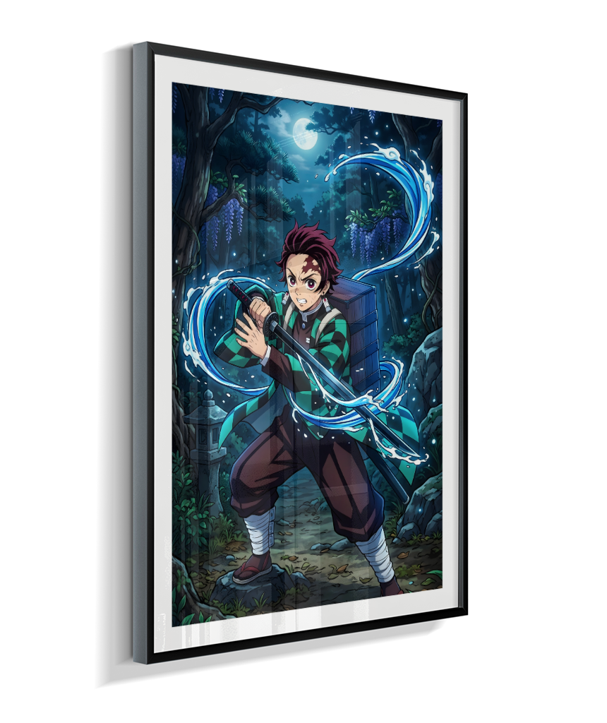 Quadro Decorativo Demon Slayer Tanjiro Kamado - Poster Anime