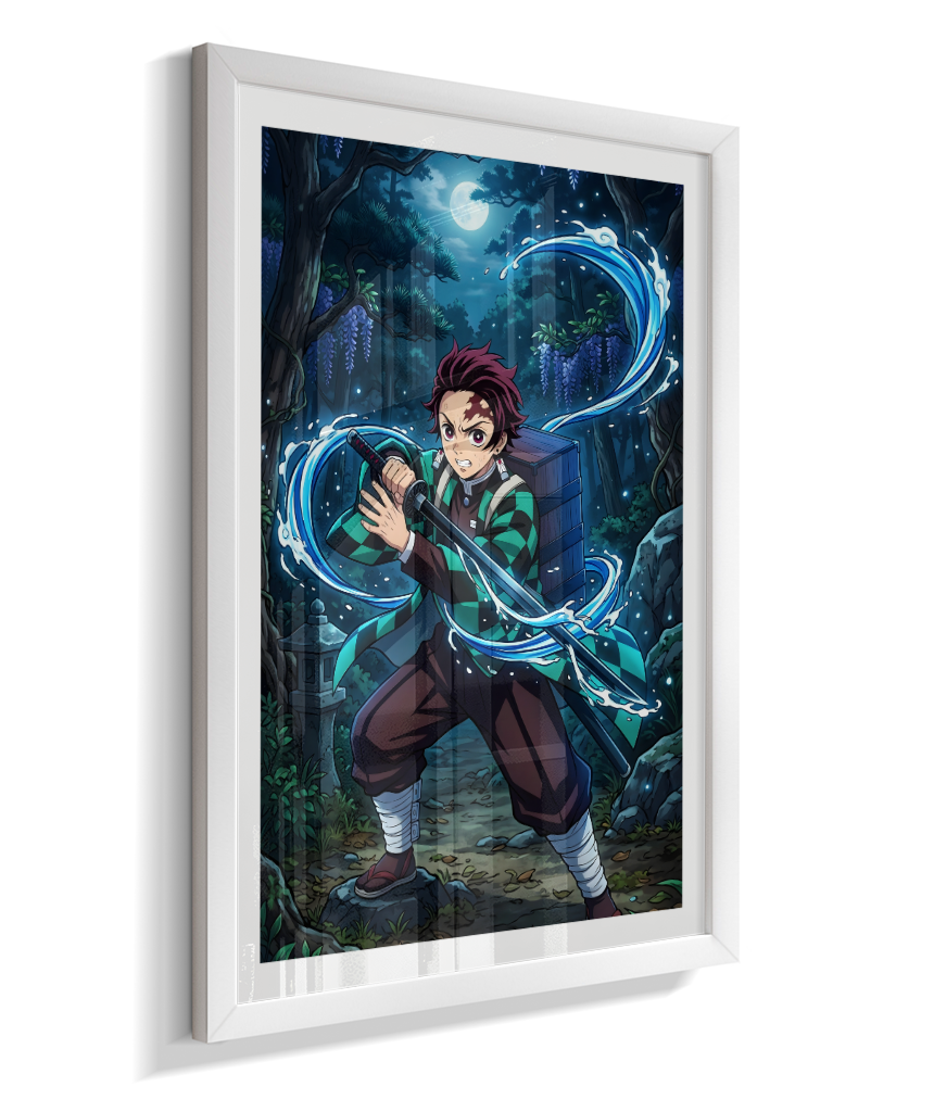 Quadro Decorativo Demon Slayer Tanjiro Kamado - Poster Anime