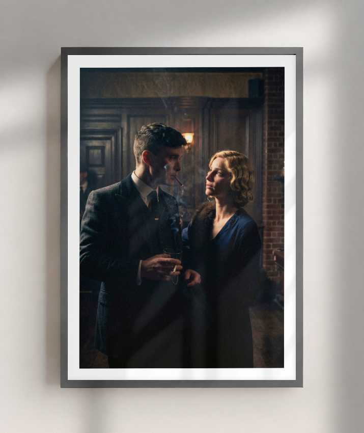 Quadro Decorativo Peaky Blinders Tommy e Grace Retrato Poster