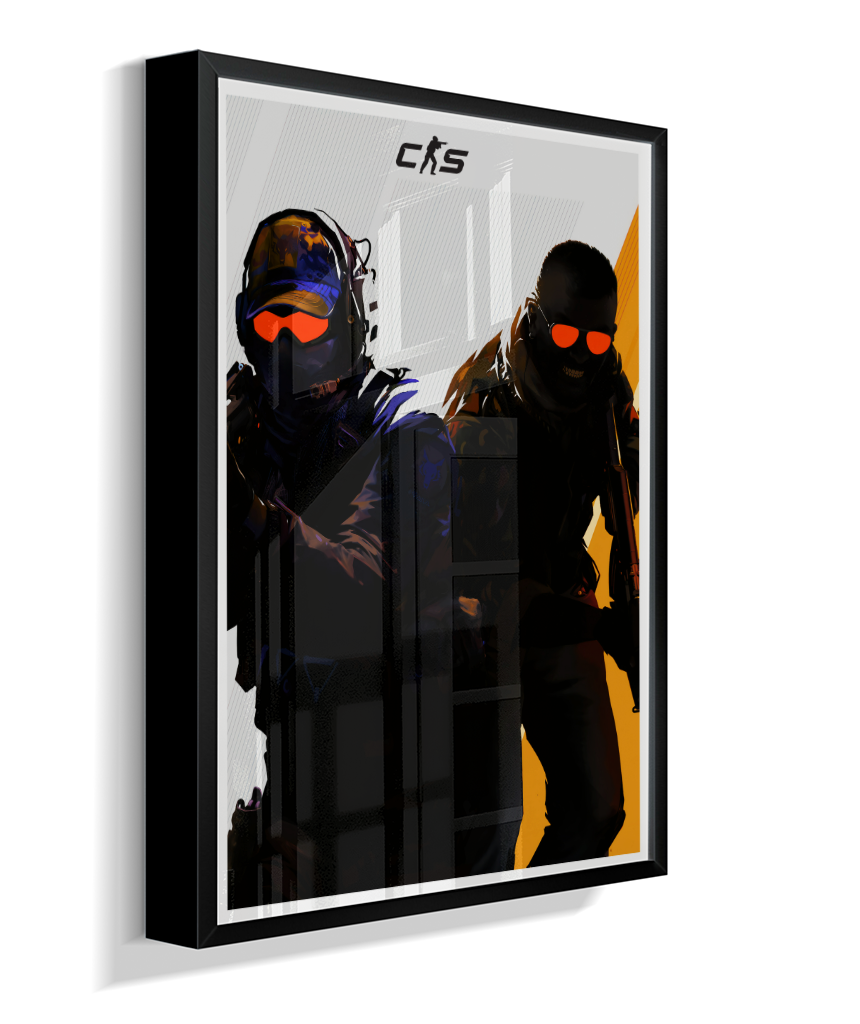 Quadro Decorativo CS2 Operators Tactical Red Visor